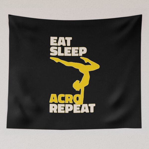 Item preview, Eat Sleep Acro Repeat - Acrobat Yoga Gift For Yogi designed and sold by kritwanblue.