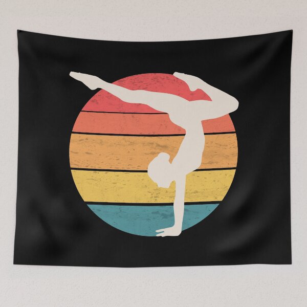 Item preview, Retro Yoga Sunset Design - Vintage Acrobat Yoga Gift For Yogi designed and sold by kritwanblue.