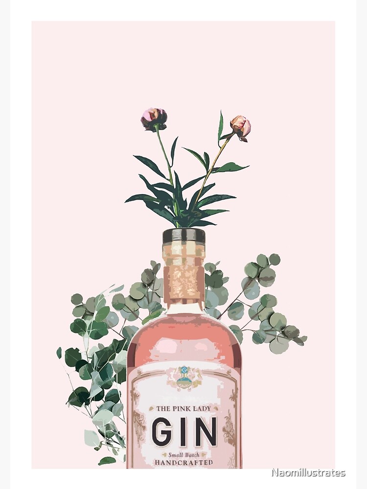 Pink Gin Artwork by Naomillustrates