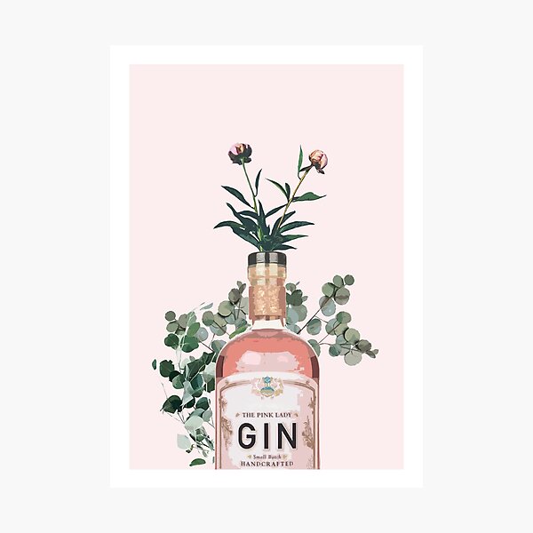 Item preview, Pink Gin Artwork designed and sold by Naomi Davies.