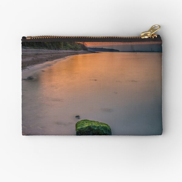 Rocky Woodside Bay Beach Isle Of Wight Zipper Pouch