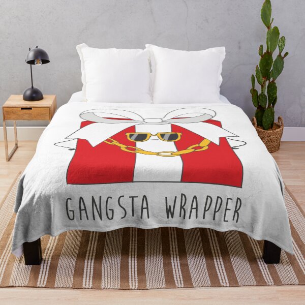 Item preview, Gangsta Wrapper Funny Christmas Present Joke T Shirt designed and sold by DreamyPanda.