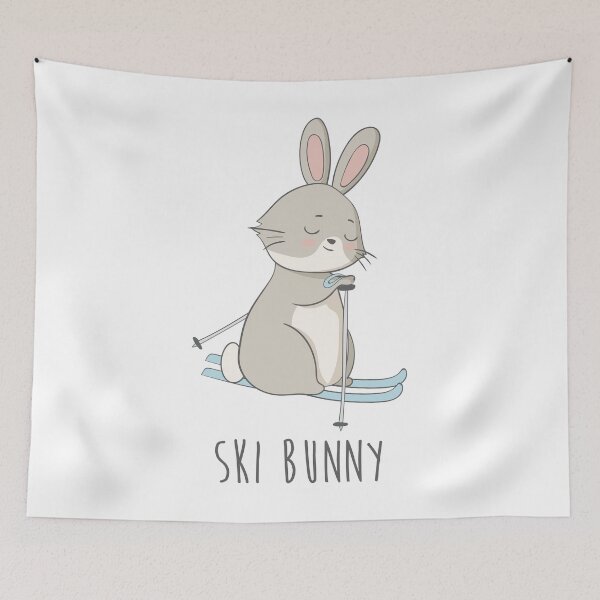 Item preview, Ski Bunny Cute Rabbit Bunny Ski T Shirt designed and sold by DreamyPanda.