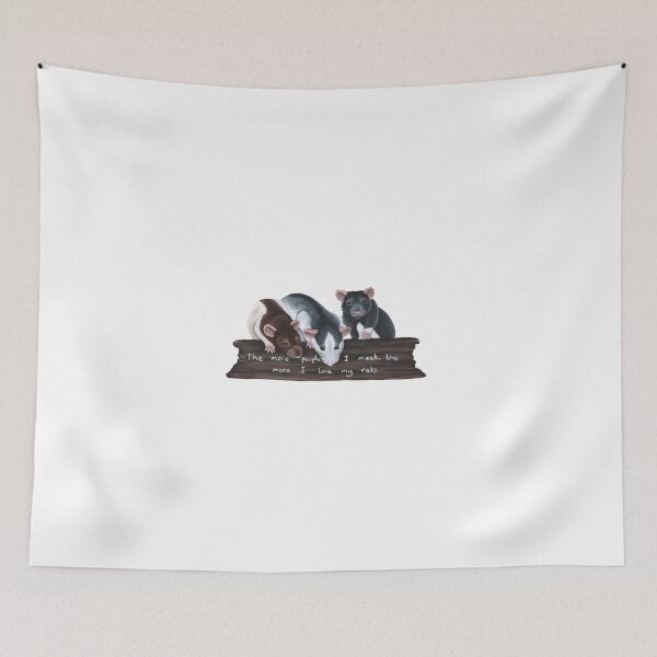 Item preview, The more people I meet, the more I love my rats designed and sold by WolfySilver.
