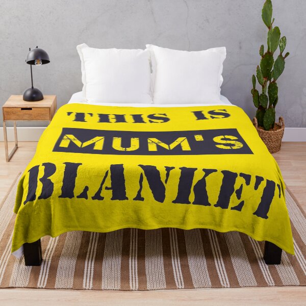 Item preview, This Is Mum's Blanket - Yellow designed and sold by 4wordsmovement.