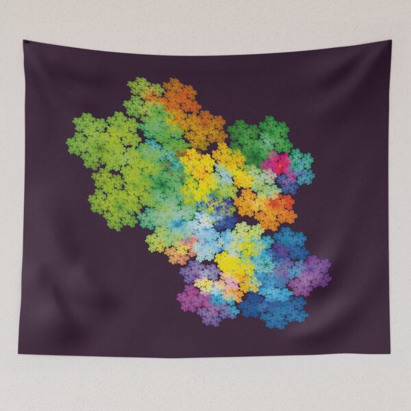 Item preview, Crystallized Rainbow Flakes Fractal designed and sold by Dusalty.