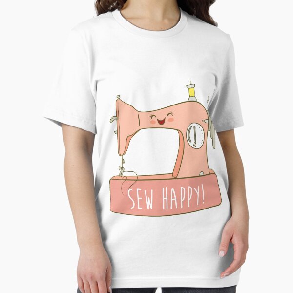 Item preview, Sew Happy Cute Sewing Sewist T Shirt designed and sold by DreamyPanda.