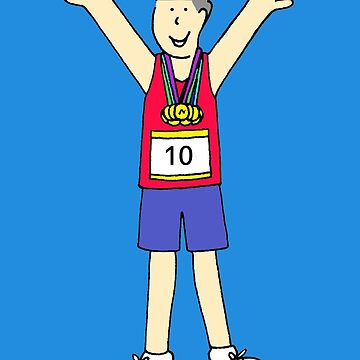 running race winner clipart 10