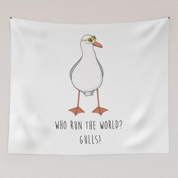 Item preview, Who Run The World? Gulls Funny Seagull T Shirt designed and sold by DreamyPanda.
