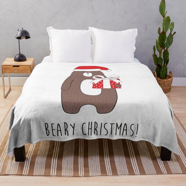 Item preview, Beary Christmas Funny Cute Bear Christmas Shirt designed and sold by DreamyPanda.