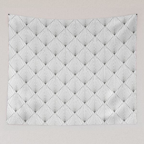 Item preview, Black & white square gradient geometric pattern designed and sold by HannaPaulina.