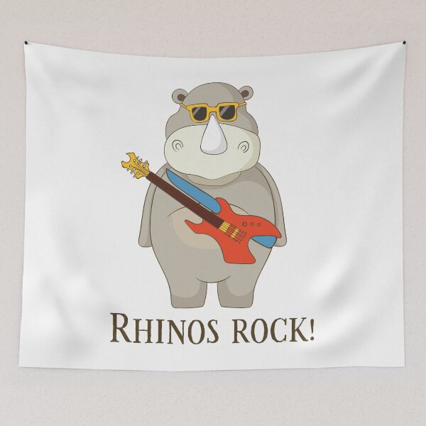 Aperçu de l'œuvre T-shirt drôle d'amant de fan de rhinocéros de rhinocéros créée et vendue par DreamyPanda.