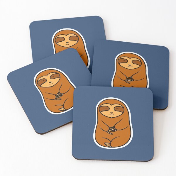 Item preview, Happy Cozy Brown Sloth Bear designed and sold by SubtleSplit.