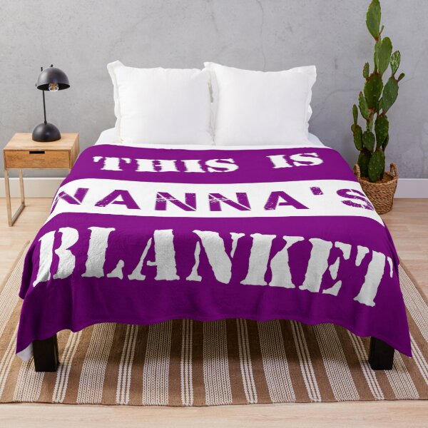 Item preview, This Is Nanna's Blanket - Purple designed and sold by 4wordsmovement.