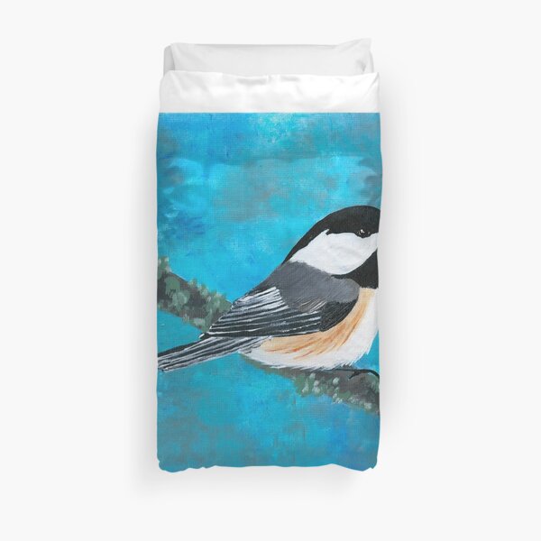 Black-capped Chickadee Duvet Cover