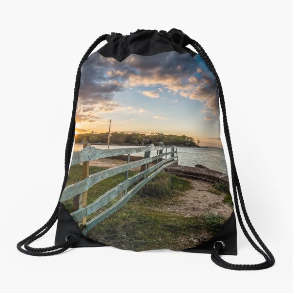 Fishbourne Sunset Isle Of Wight Drawstring Bag
