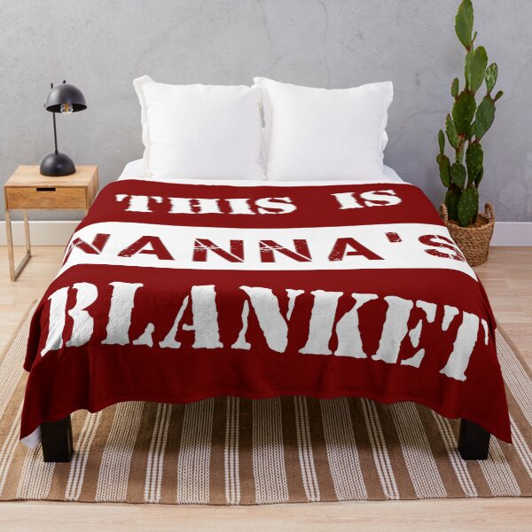 Item preview, This Is Nanna's Blanket - Maroon designed and sold by 4wordsmovement.