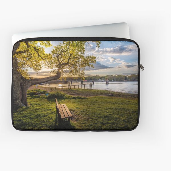 Seat Beside The Creek Fishbourne Isle Of Wight Laptop Sleeve