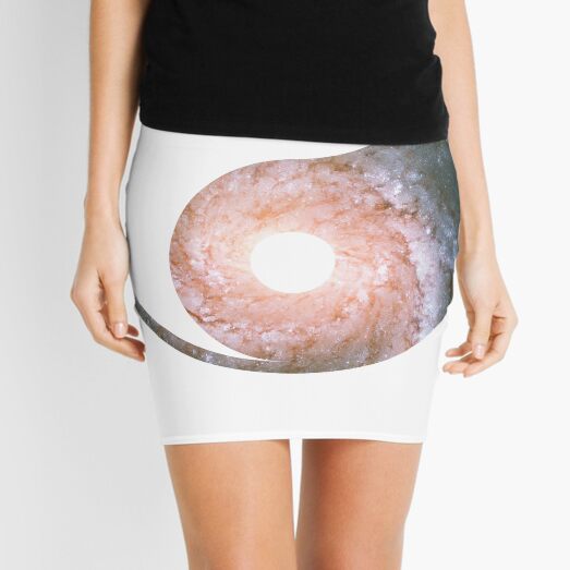Pinwheel Galaxy | Yin and Yang Symbol Mini Skirt