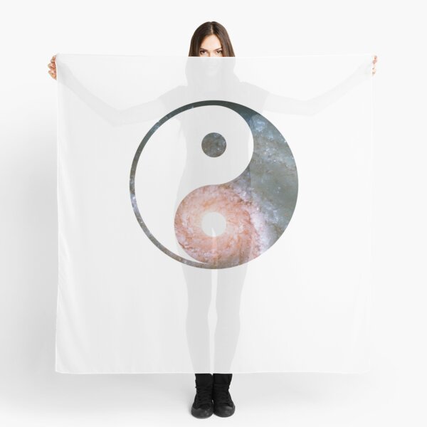 Pinwheel Galaxy | Yin and Yang Symbol Scarf