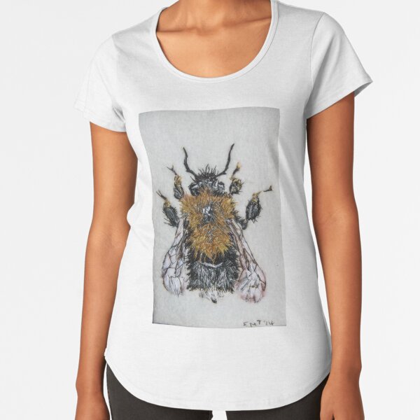 Tree Bumblebee art Premium Scoop T-Shirt
