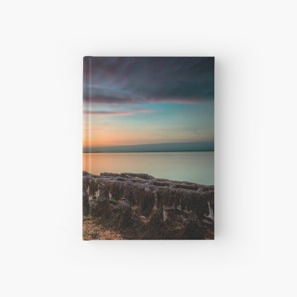 Woodside Beach Sunset Isle Of Wight Hardcover Journal