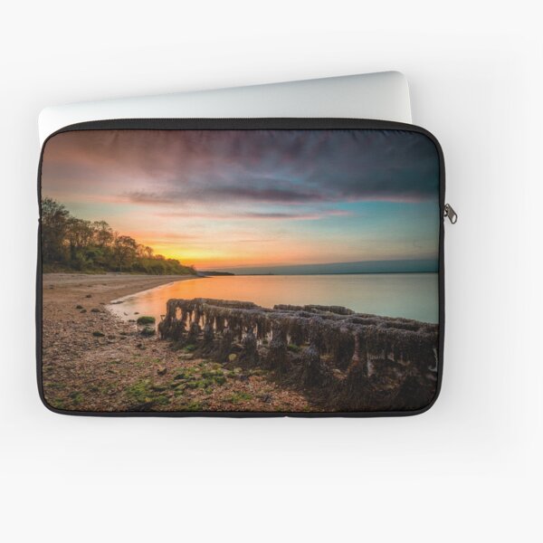 Woodside Beach Sunset Isle Of Wight Laptop Sleeve