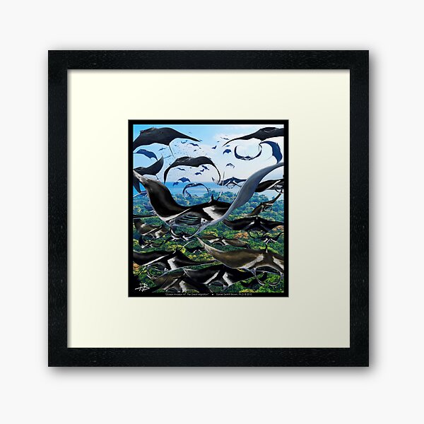 Ocean Invasion #7: The Great Migration Framed Art Print