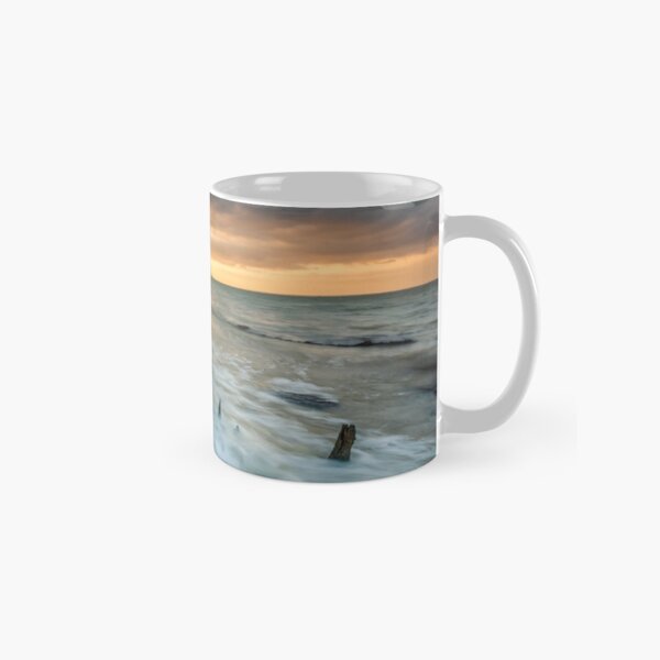 Woodside Beach Surf Sunset Isle Of Wight Classic Mug
