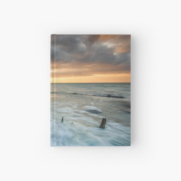 Woodside Beach Surf Sunset Isle Of Wight Hardcover Journal