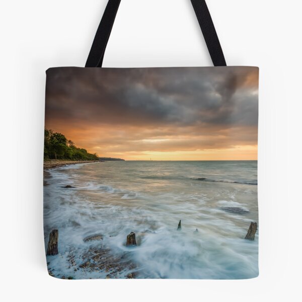 Item preview, Woodside Beach Surf Sunset Isle Of Wight designed and sold by manateevoyager.
