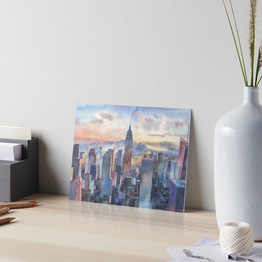 "New York" Art Board Print for Sale by EMMARE Redbubble