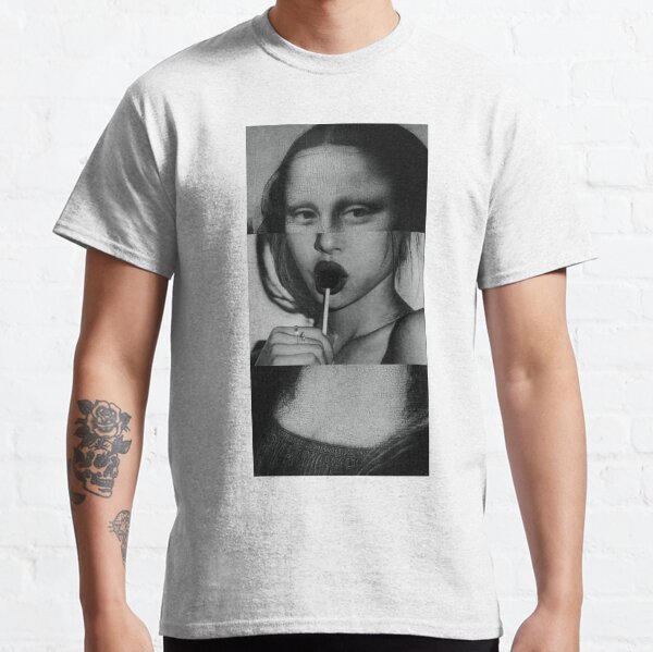 naughty mona lisa vaporwave Classic T-Shirt