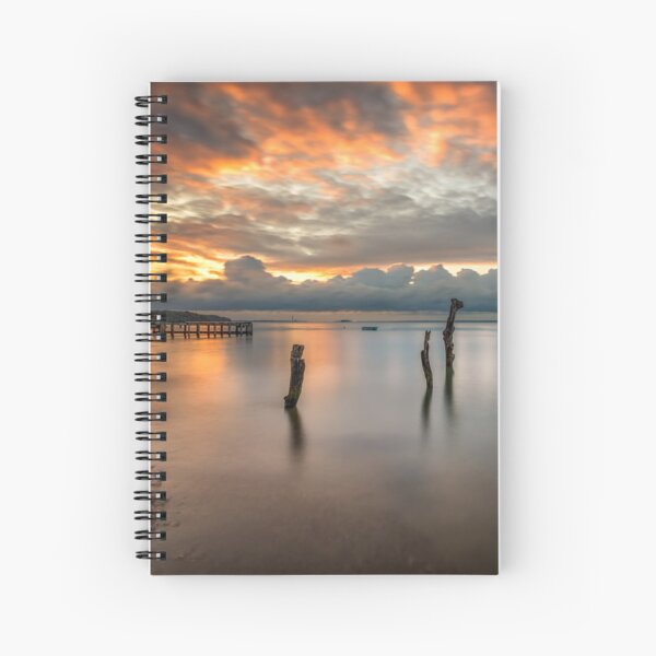 Woodside Retreat Sunset Isle Of Wight Spiral Notebook