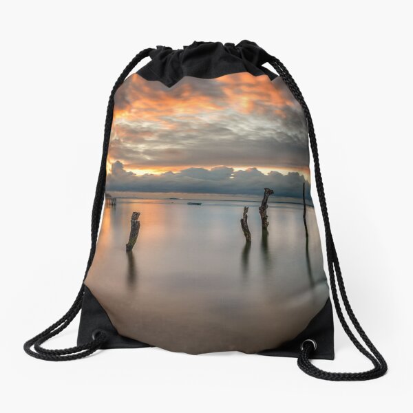 Woodside Retreat Sunset Isle Of Wight Drawstring Bag