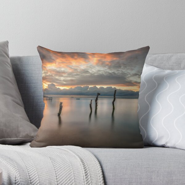 Woodside Retreat Sunset Isle Of Wight Throw Pillow