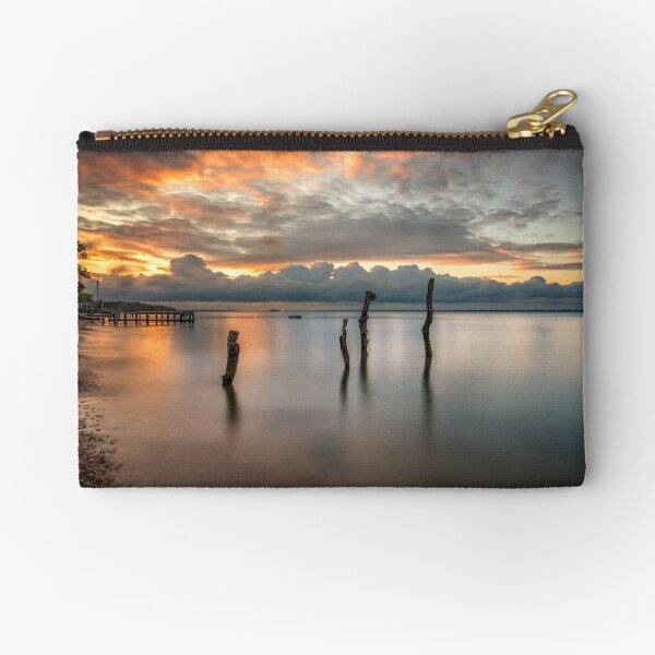 Woodside Retreat Sunset Isle Of Wight Zipper Pouch