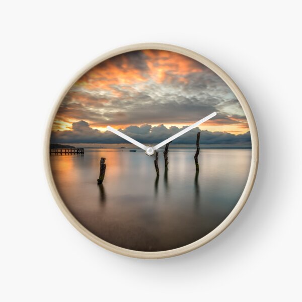Woodside Retreat Sunset Isle Of Wight Clock