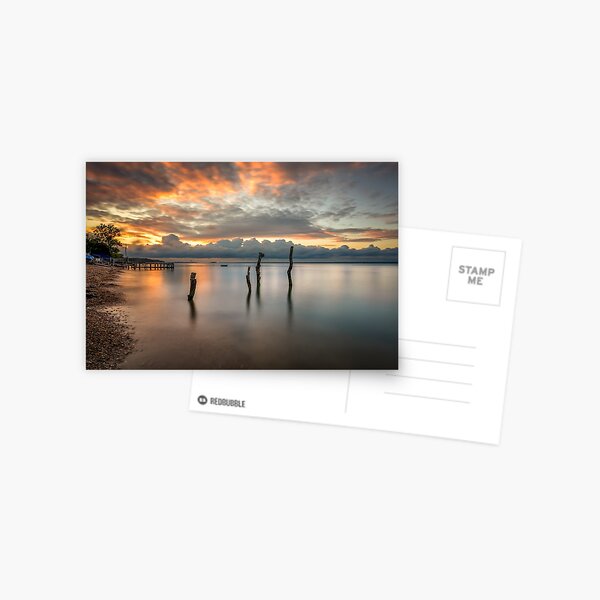Woodside Retreat Sunset Isle Of Wight Postcard