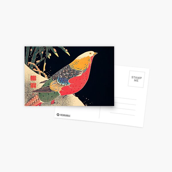 Ito Jakuchu - Golden Pheasant in the Snow Postcard