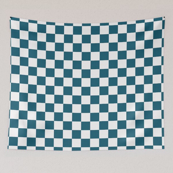 Item preview, Dark Turquoise + White Checkerboard designed and sold by ravcnclaw.