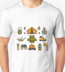 Camping Pattern Unisex T-Shirt