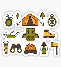 Camping Pattern Sticker