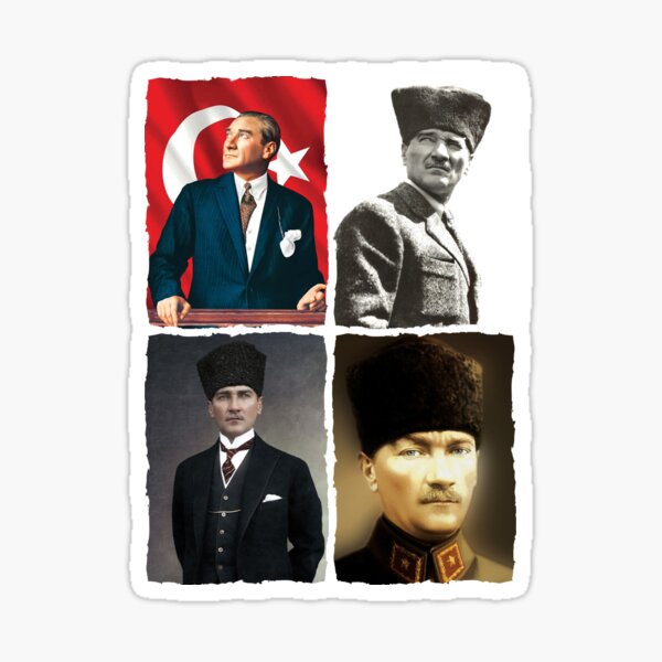 Item preview, 4 Atatürk portraits designed and sold by tuwegl.