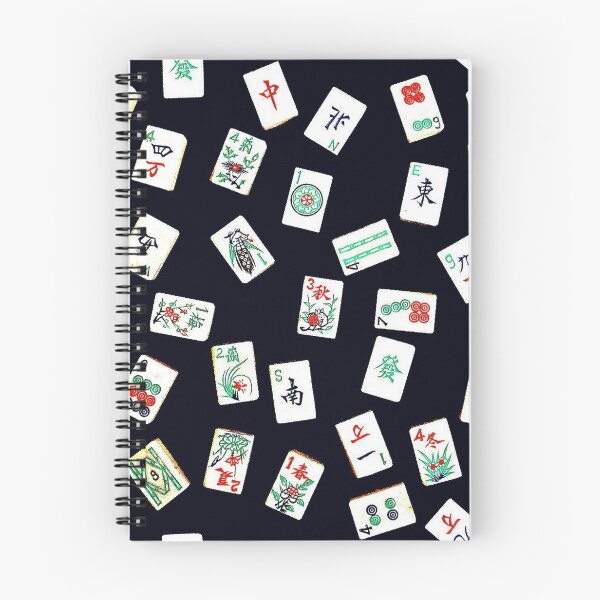 Item preview, mah jongg tiles black designed and sold by farreystudio.