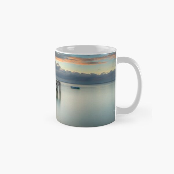 Woodside Jetty Sunset Isle Of Wight Classic Mug