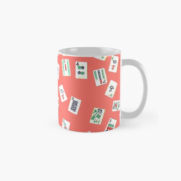 mah jongg tiles coral Classic Mug