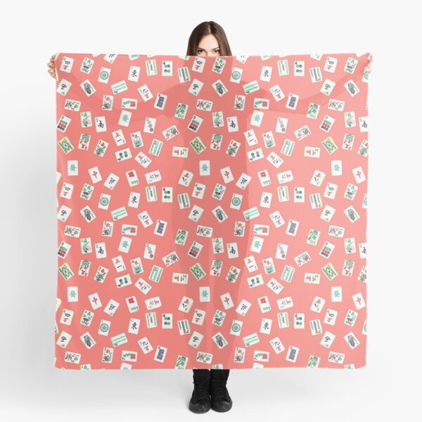 Item preview, mah jongg tiles coral designed and sold by farreystudio.
