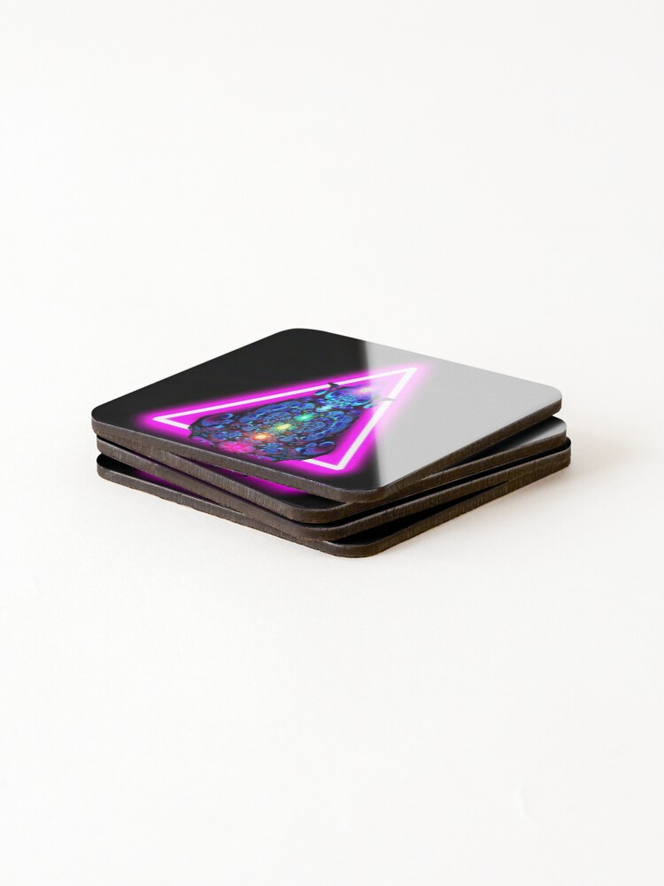 Alternate view of Fractalini Rising by Spaced Painter Coasters (Set of 4)