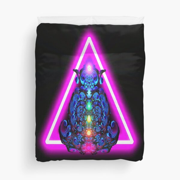 Fractalini Rising by Spaced Painter Duvet Cover